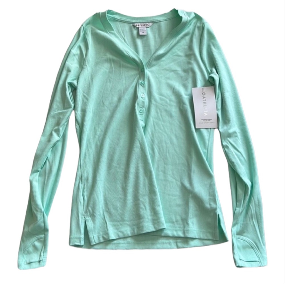 Athleta Mint Green Long Sleeve Top
